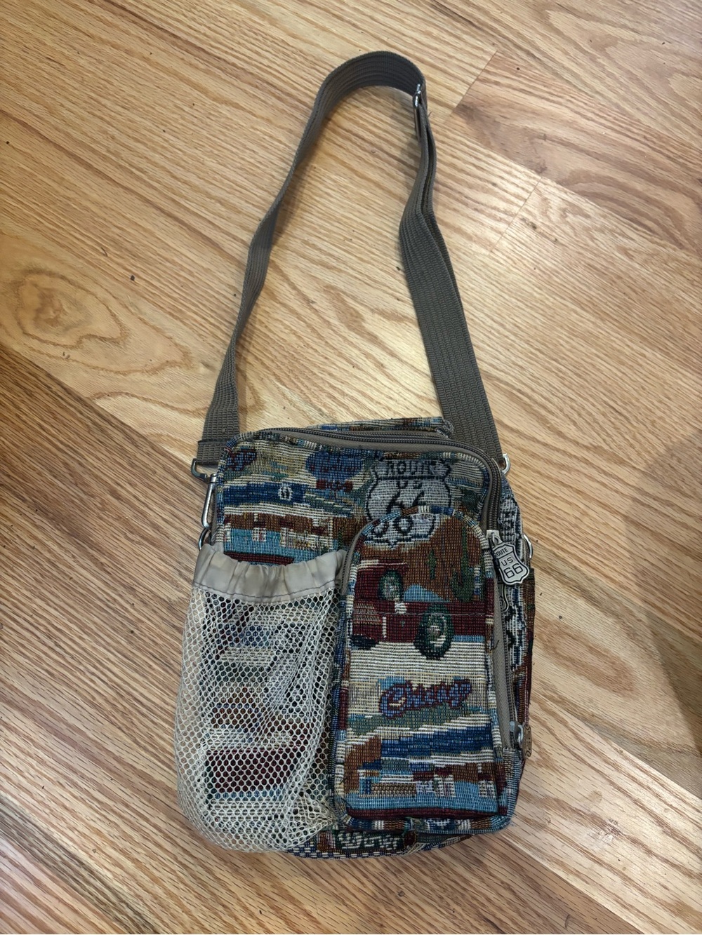 Route 66 Americana Route 66 tapestry bag with compartments